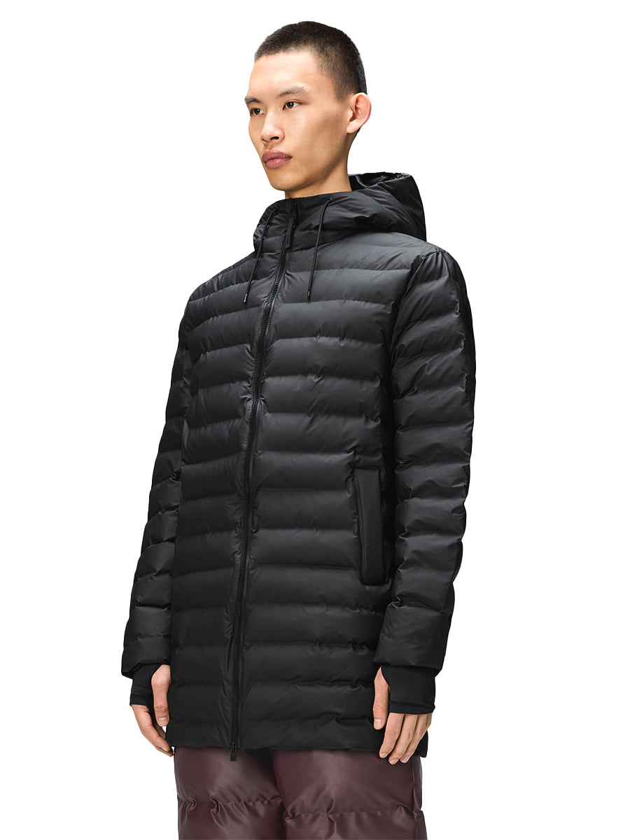 Lohja Long Puffer Jacket - Black