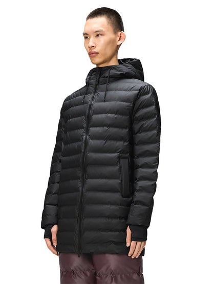 Lohja Long Puffer Jacket - Black