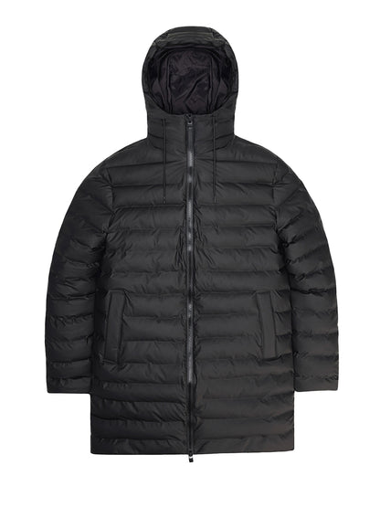 Lohja Long Puffer Jacket - Black