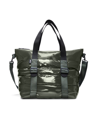 Puffer Mix Tote Bag Mini - Swamp