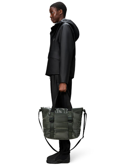 Puffer Mix Tote Bag Mini - Swamp
