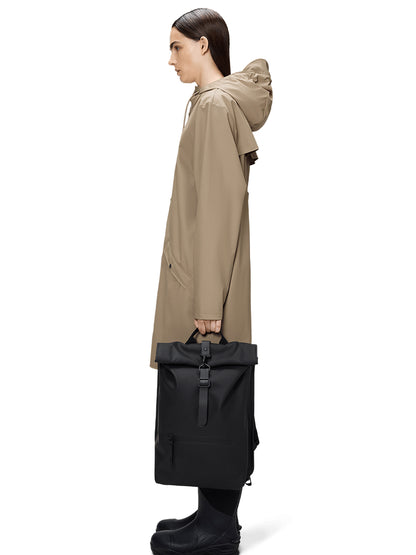 Roll Top Rucksack - Black