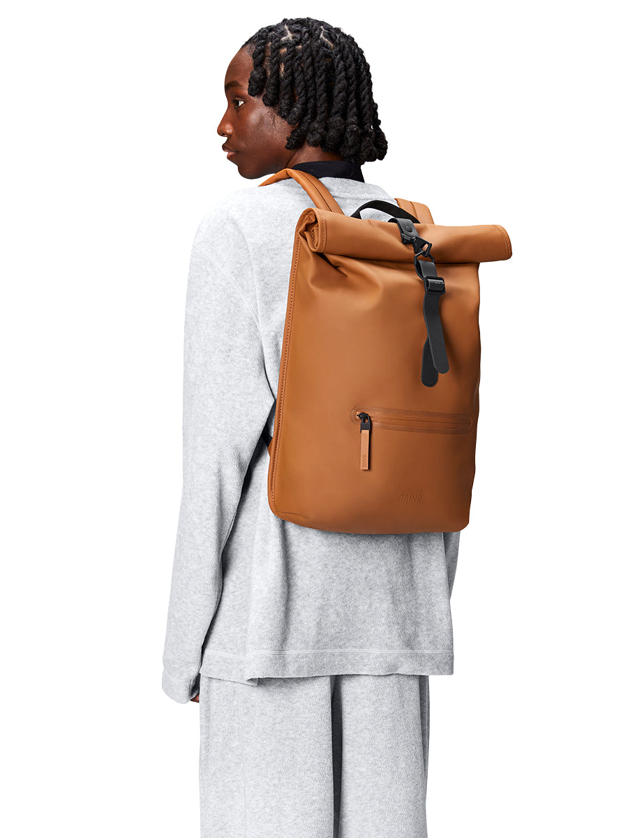 Roll Top Rucksack - Rust