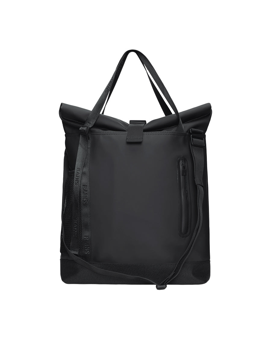 Trail Rolltop Tote Bag - Black
