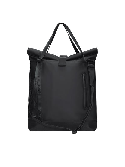 Trail Rolltop Tote Bag - Black