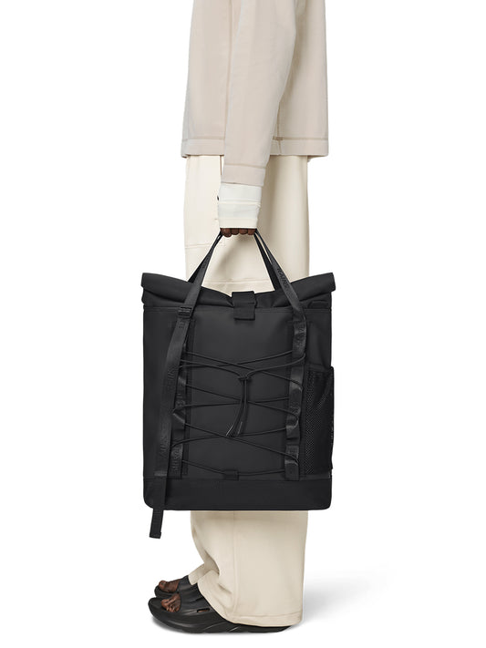 Trail Rolltop Tote Bag - Black