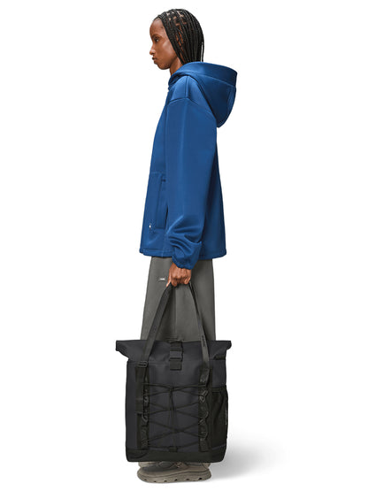 Trail Rolltop Tote Bag - Black