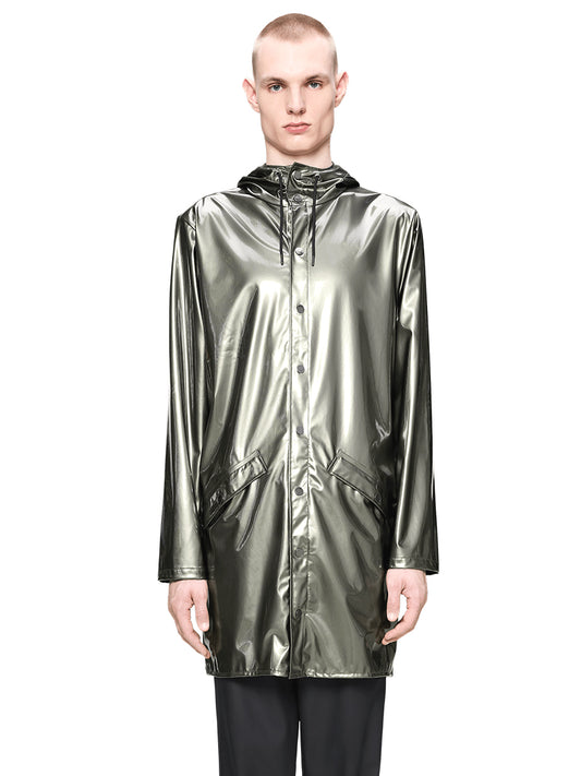Unisex Long Rain Jacket - Raven