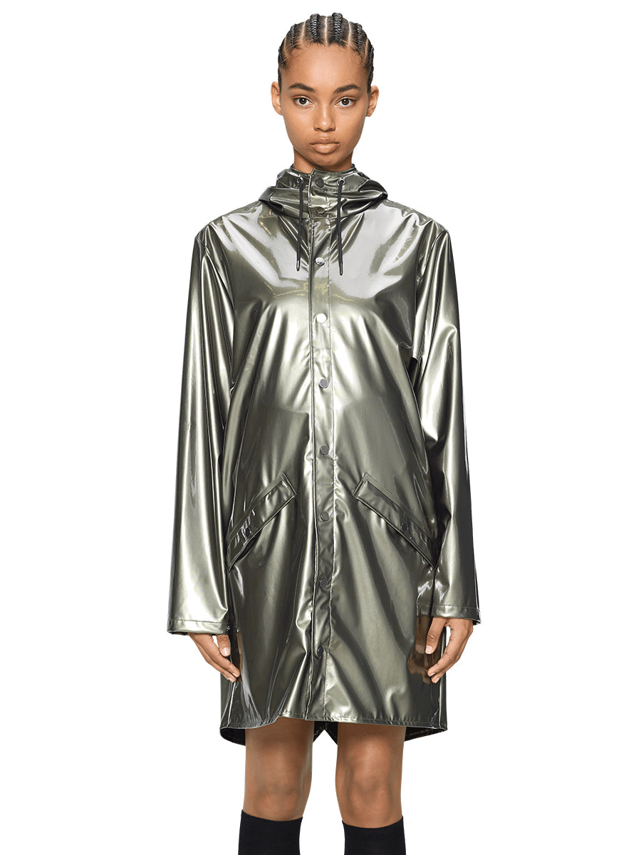 Unisex Long Rain Jacket - Raven