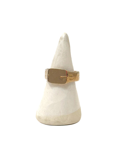 Sand-Cast Signet Ring - Bronze