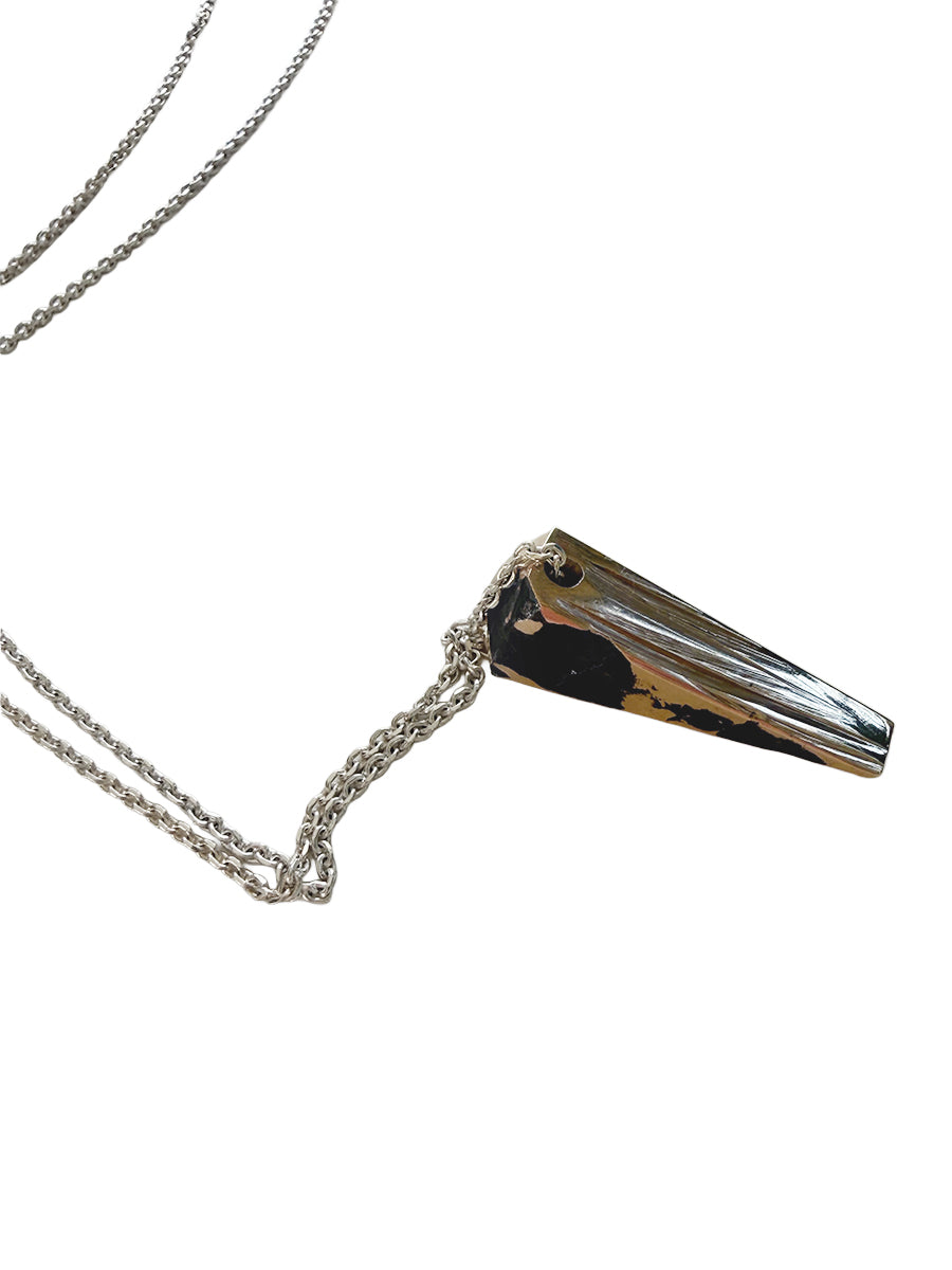 Sculpture Series Medium Bronze Spike Pendant Necklace