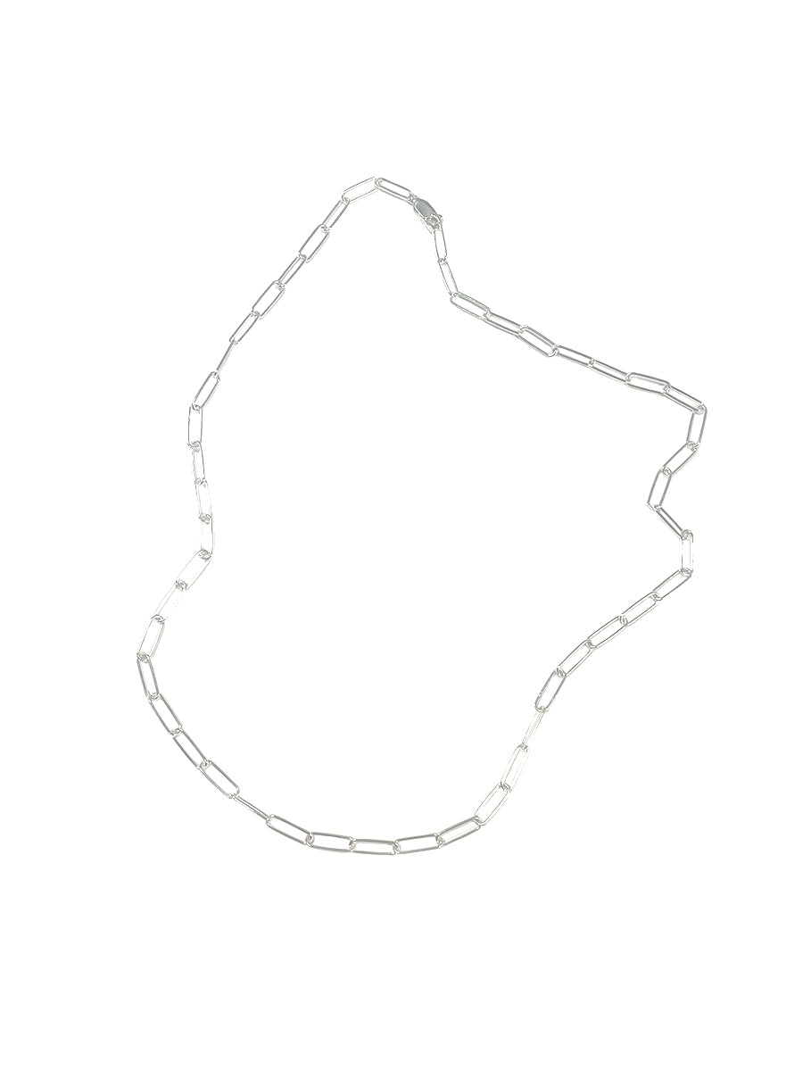 18" Paperclip Chain - Sterling Silver