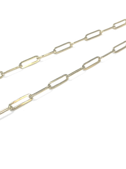 16" Paperclip Chain - Gold Fill