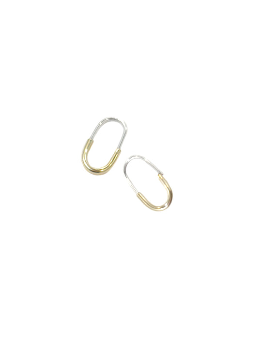 Sterling Silver & Gold Fill Pill Earrings - Small