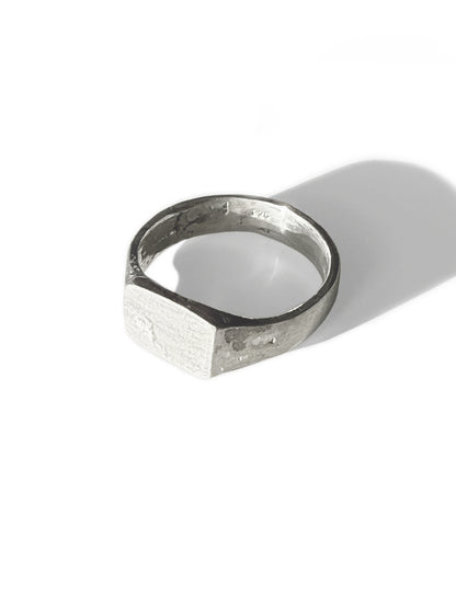Square Sterling Silver Signet Ring