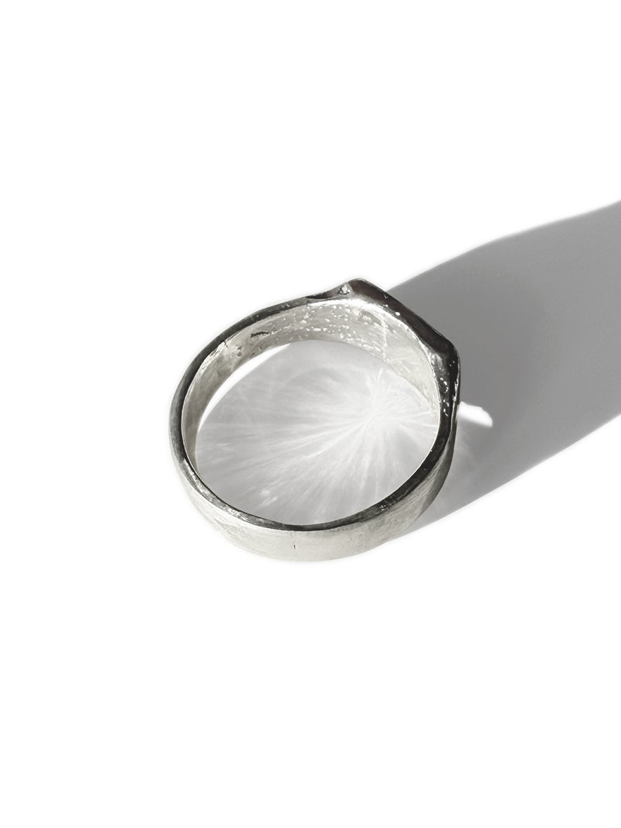 Square Sterling Silver Signet Ring