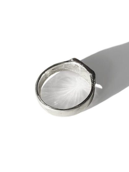 Square Sterling Silver Signet Ring