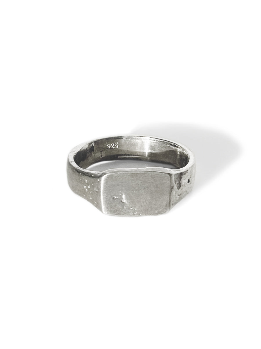 Square Sterling Silver Signet Ring