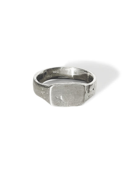 Square Sterling Silver Signet Ring