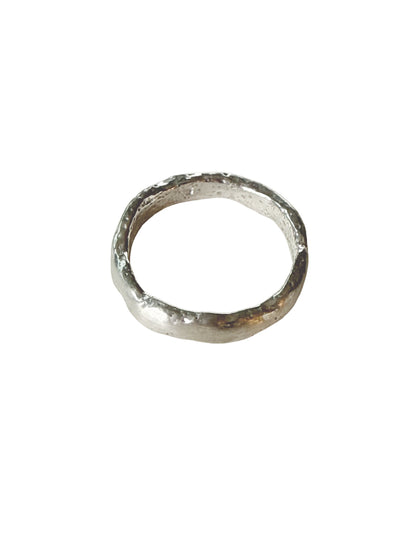 Molten Silver Ring- Size 7