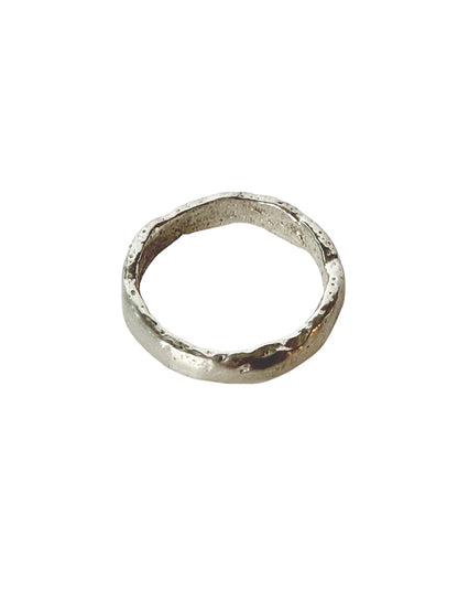 Molten Silver Ring- Size 7
