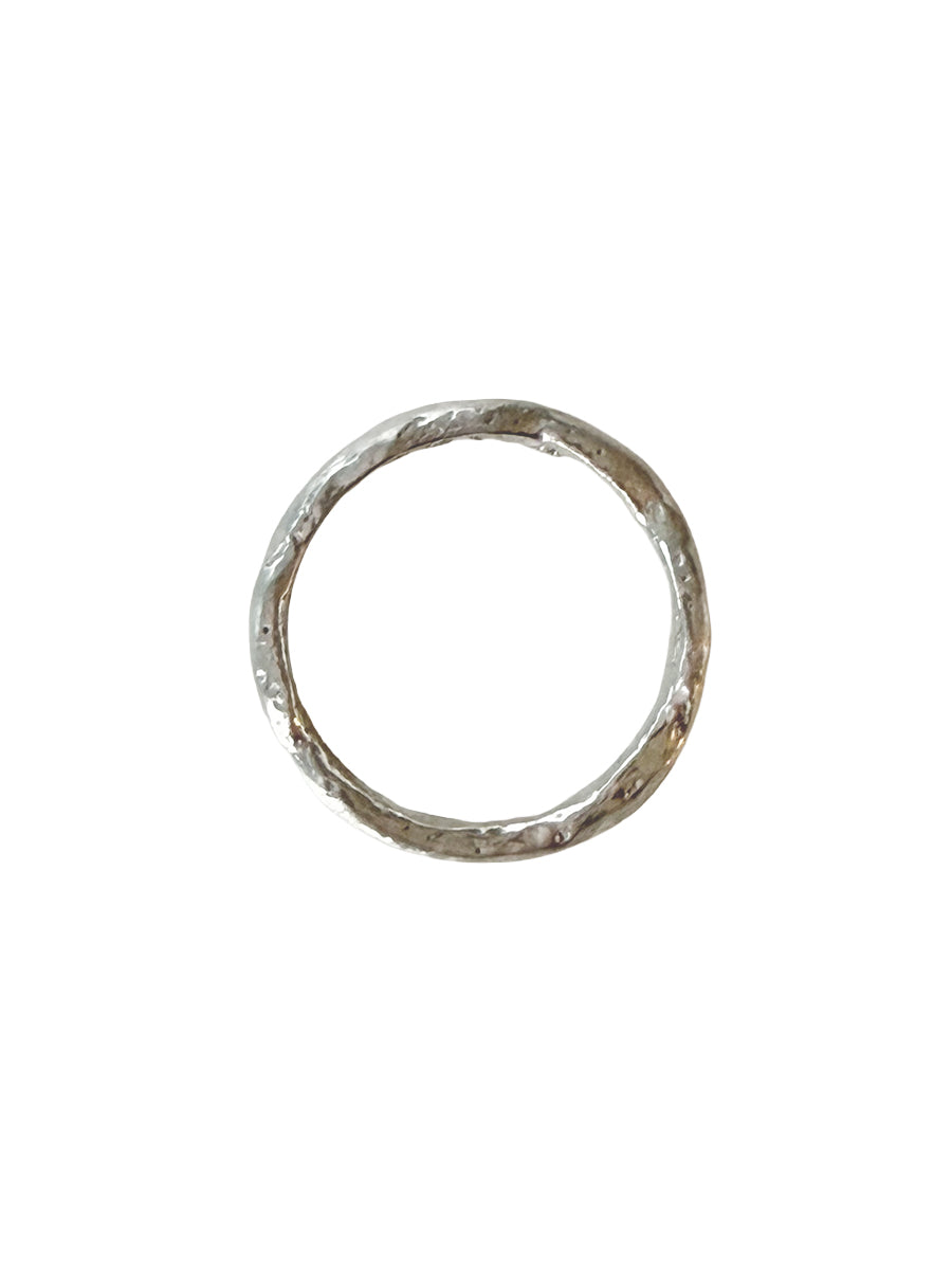 Molten Silver Ring- Size 7