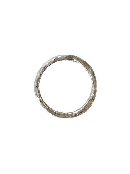 Molten Silver Ring- Size 7