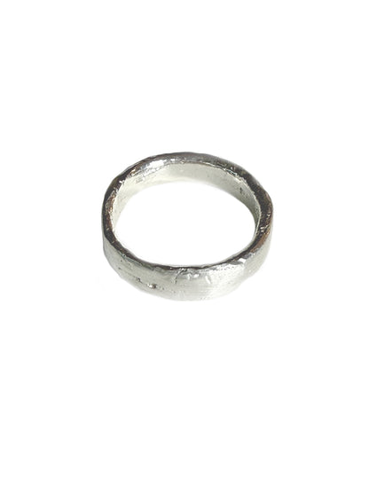 Molten Silver Ring- Size 8.5