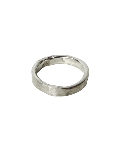 Molten Silver Ring- Size 8