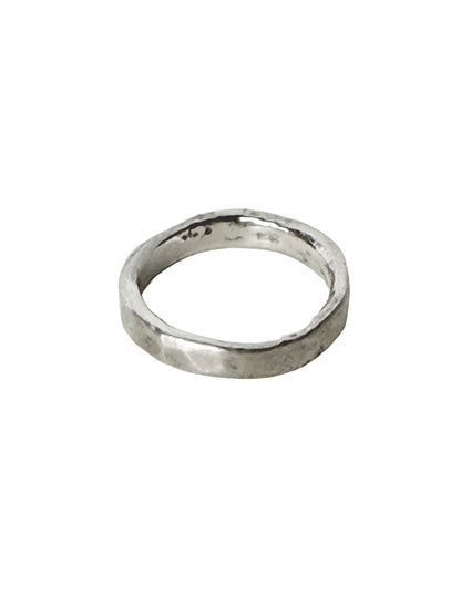 Molten Silver Ring- Size 8
