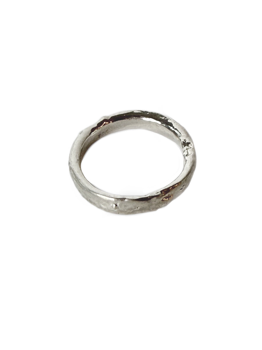 Molten Silver Ring- Size 8