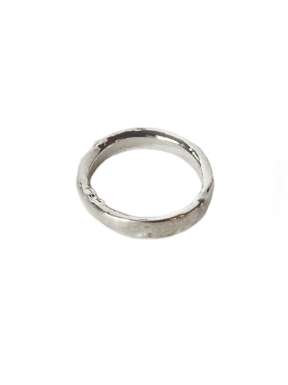 Molten Silver Ring- Size 8