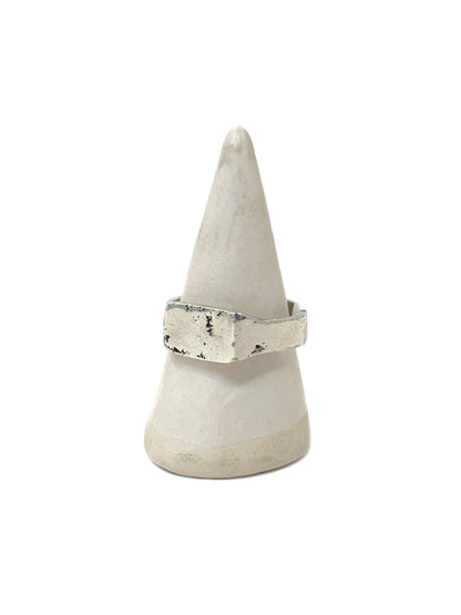 Sand-Cast Signet Ring - Sterling Silver