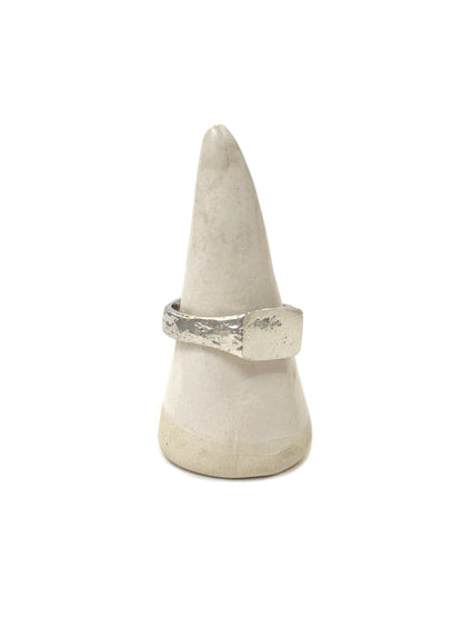 Sand-Cast Signet Ring - Sterling Silver