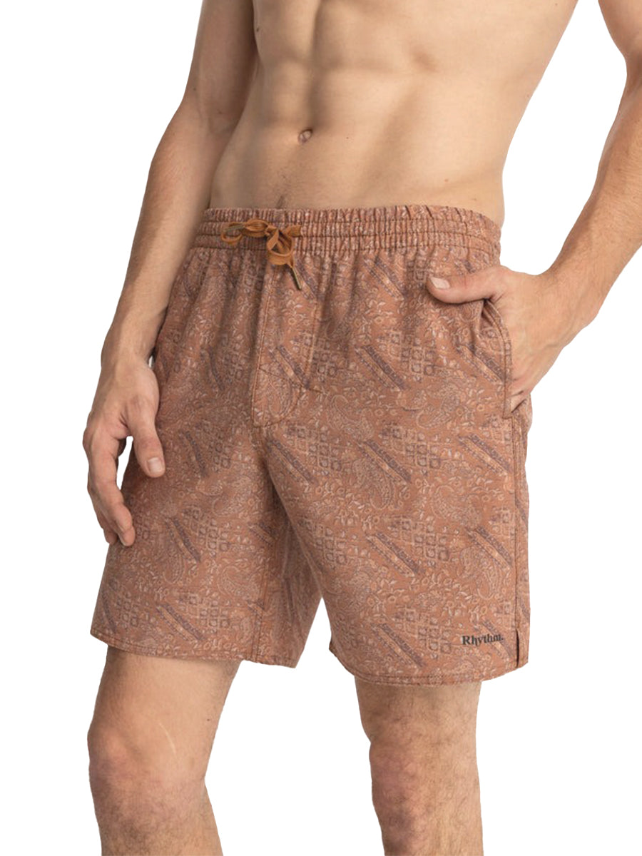 Aida Paisley Beach Short - Cedar