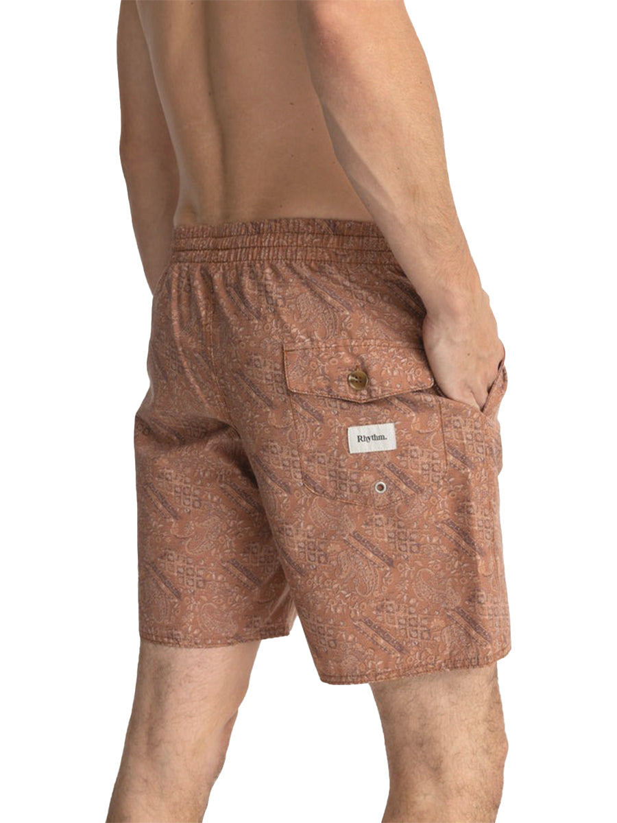 Aida Paisley Beach Short - Cedar