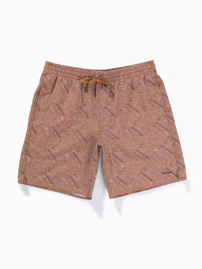 Aida Paisley Beach Short - Cedar