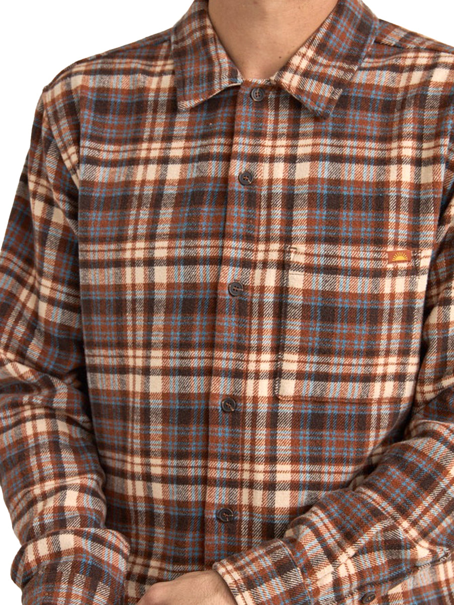 Albert Check Long Sleeve Shirt - Almond Plaid