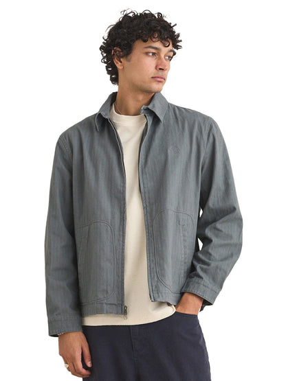 Awake Herringbone Jacket - Charcoal