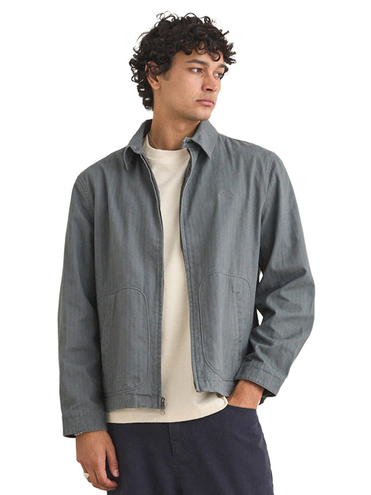 Awake Herringbone Jacket - Charcoal