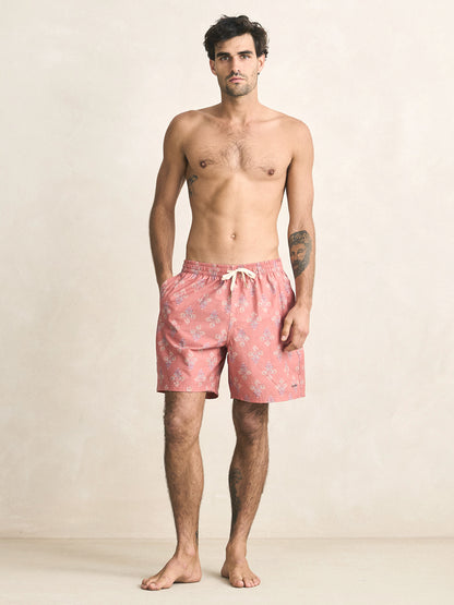Bouquet Beach Shorts - Rust