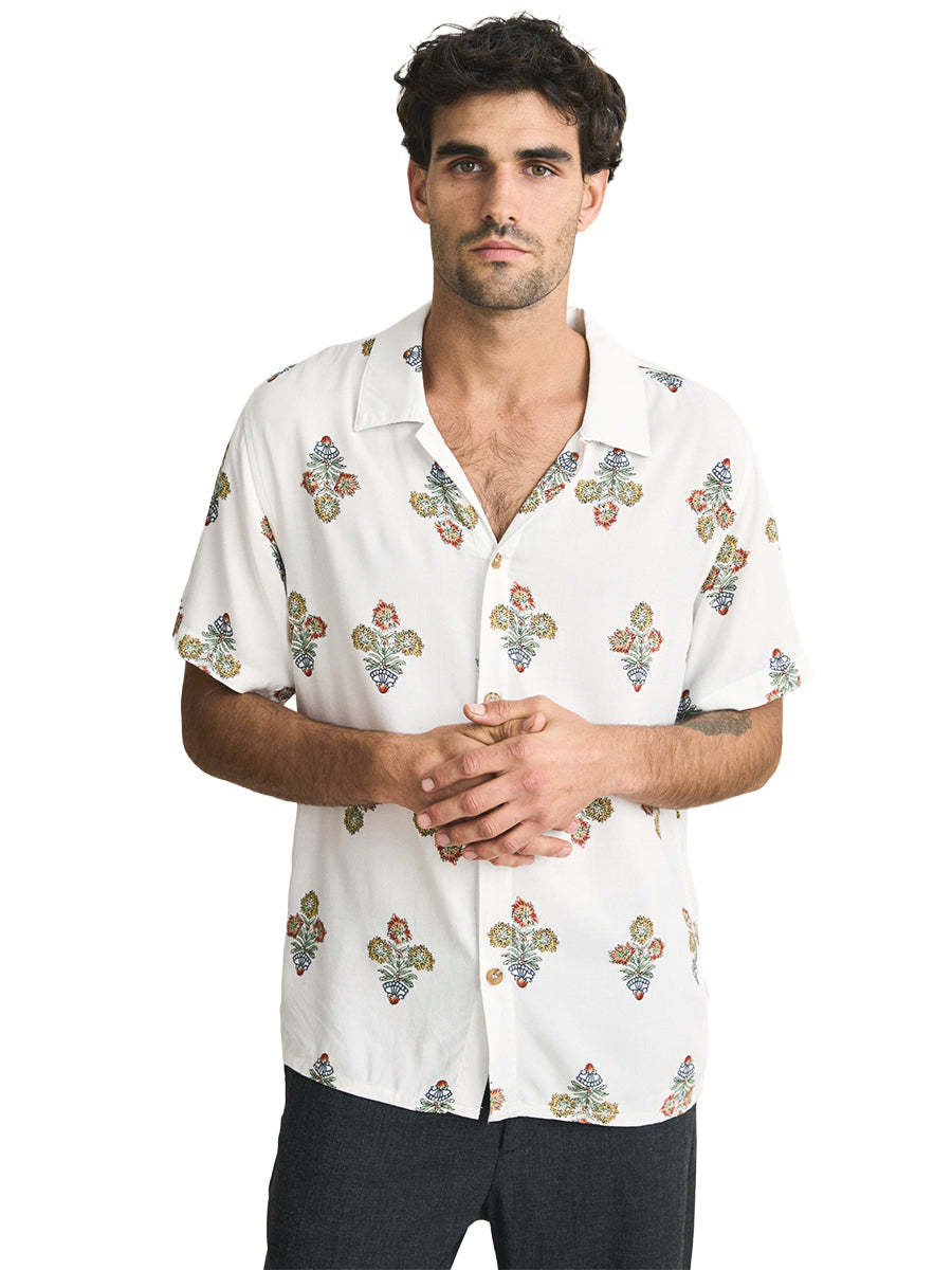 Bouquet Short Sleeve Shirt - Natural