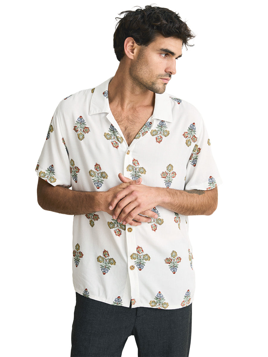 Bouquet Short Sleeve Shirt - Natural
