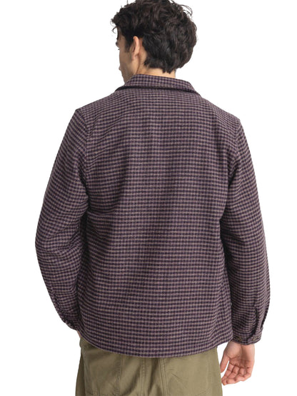 Check Overshirt - Plum