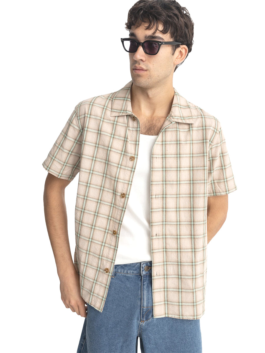 Check Short Sleeve Shirt - Sand