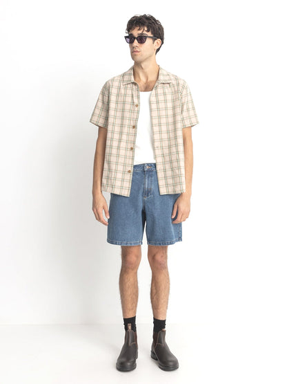 Check Short Sleeve Shirt - Sand