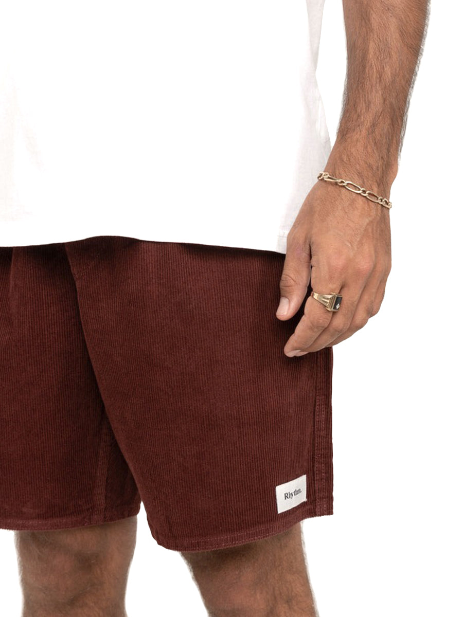 Classic Cord Jam Short - Merlot