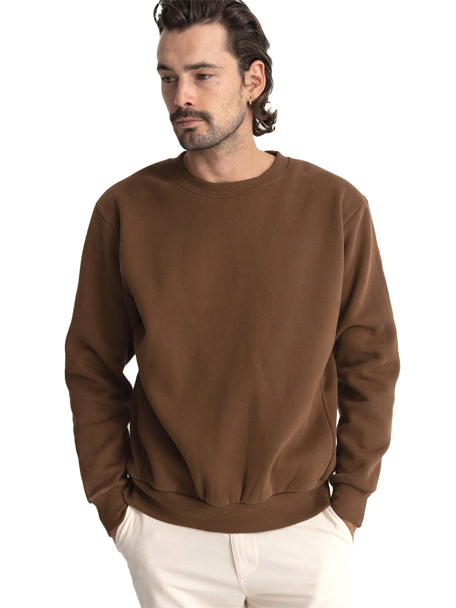 Classic Fleece Crewneck Sweatshirt - Chocolate