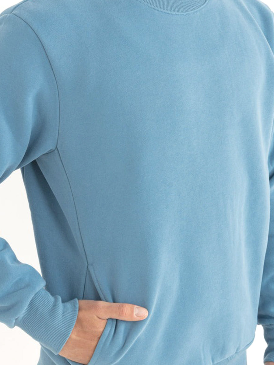 Classic Crewneck Sweatshirt - Mineral Blue