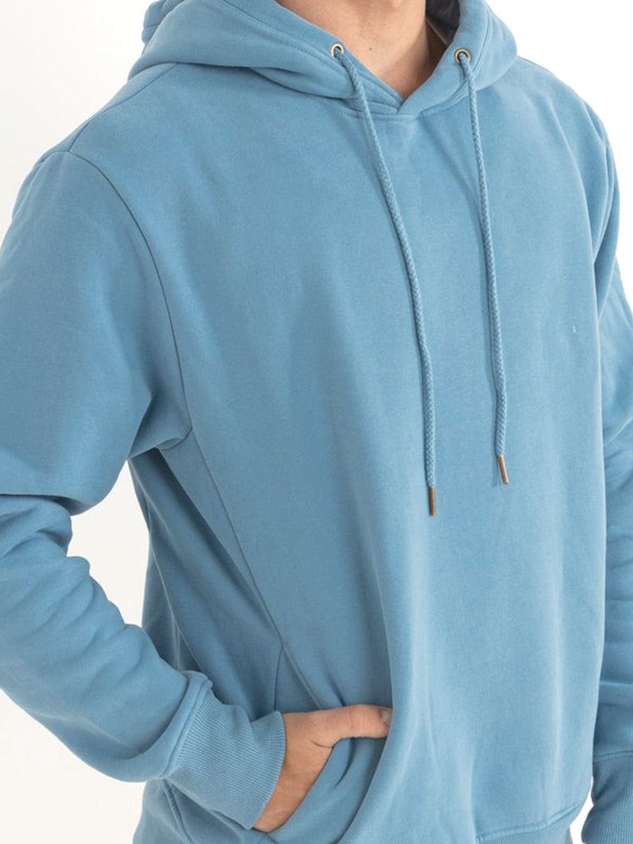 Classic Fleece Hood - Mineral Blue